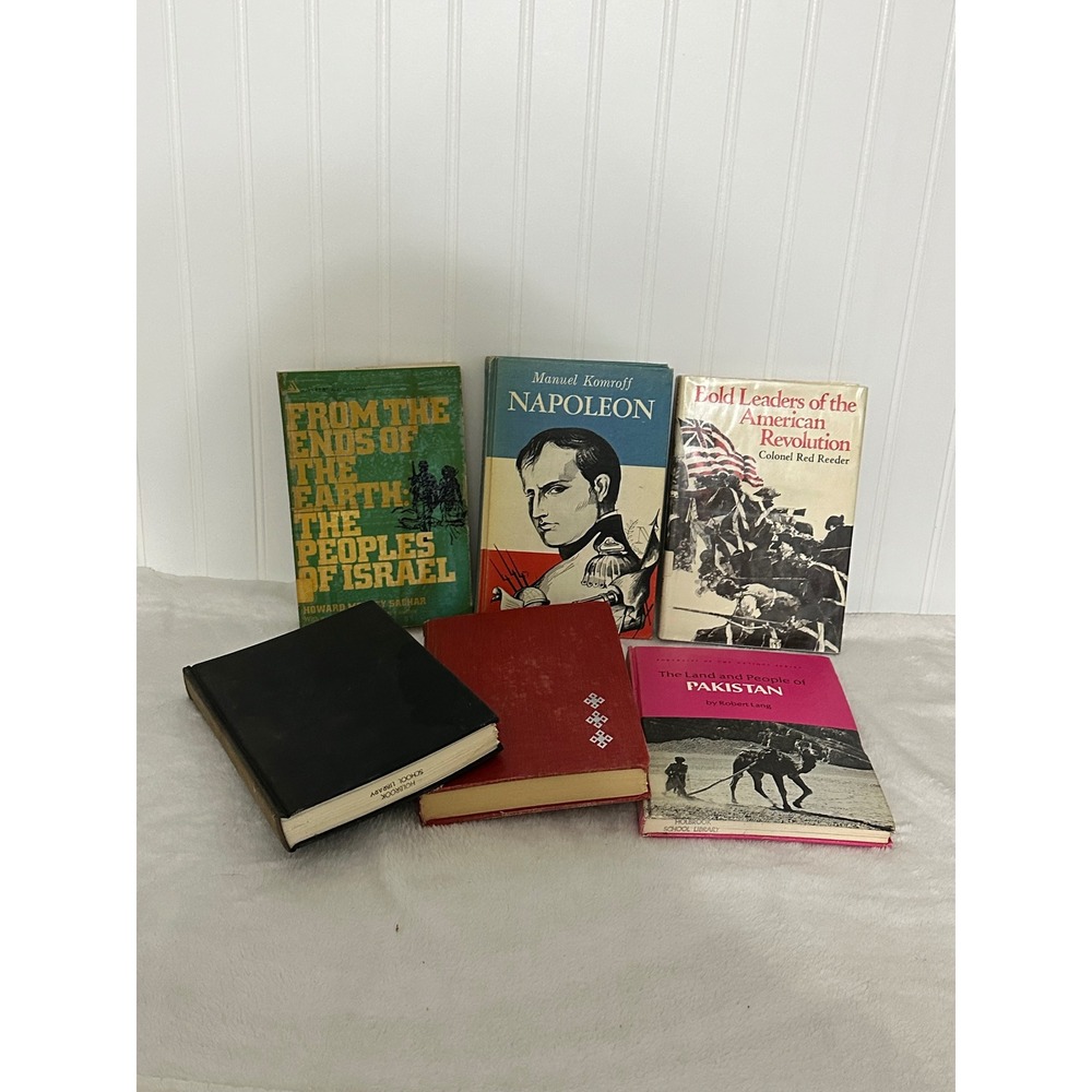 Vintage History Biography Book Lt 6pc Napoleon Israel Pakistan Japan Kilimanjaro - Picture 11 of 11
